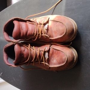 Red wing Work boots, Mens Size 9, Brown.